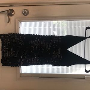 Black and Silver Cocktail Dress